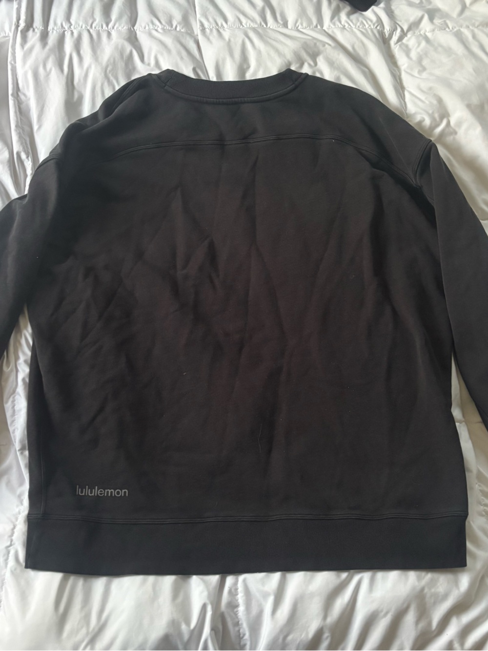 Lululemon Black Perfectly Oversized Crewneck Sweatshirt - size 6/medium?